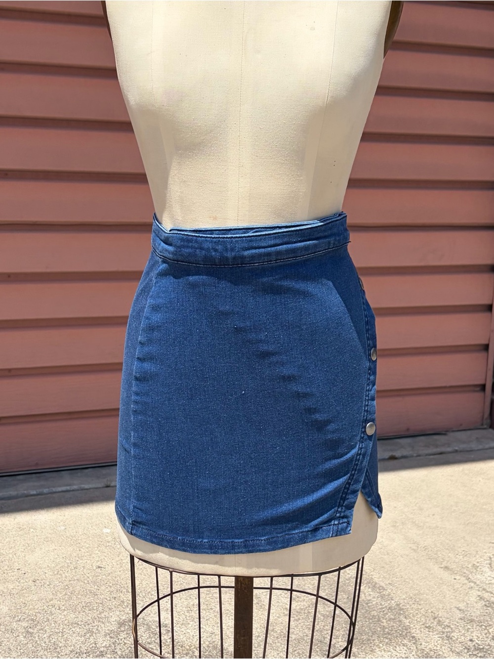 We the Free (Free People) Denim Mini Wrap Skirt – Size 2